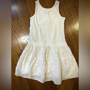 DKNY white sequin-lined dress